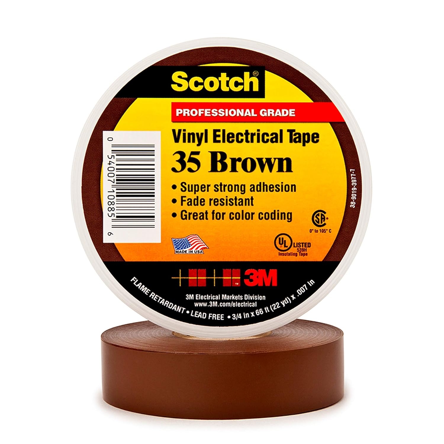 Product Image for PVC ELECTRICAL TAPE- BROWN