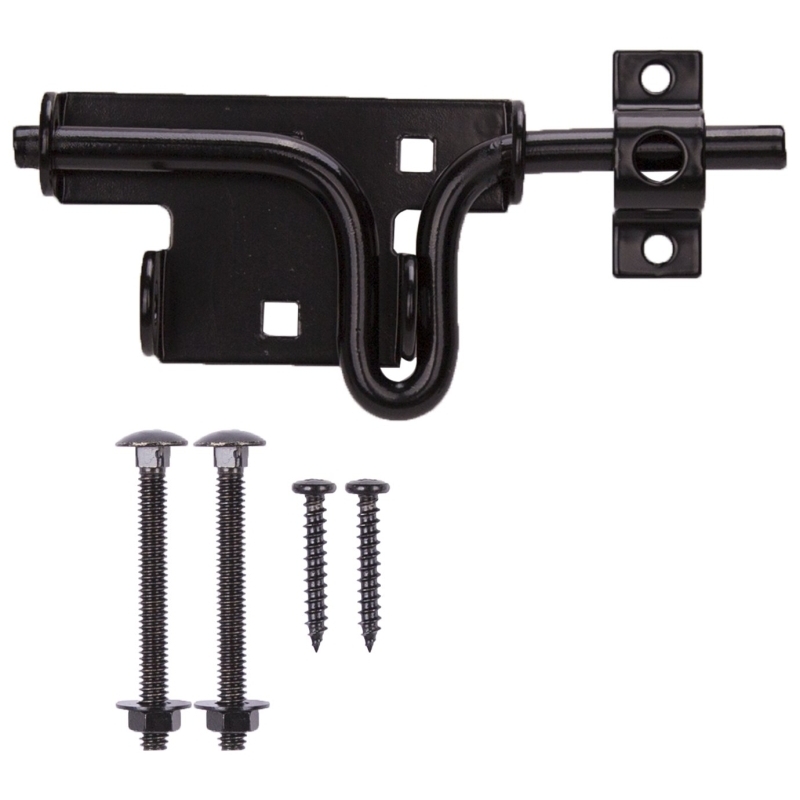 Product Image for LATCH BOLT SLIDE BLACK STEEL