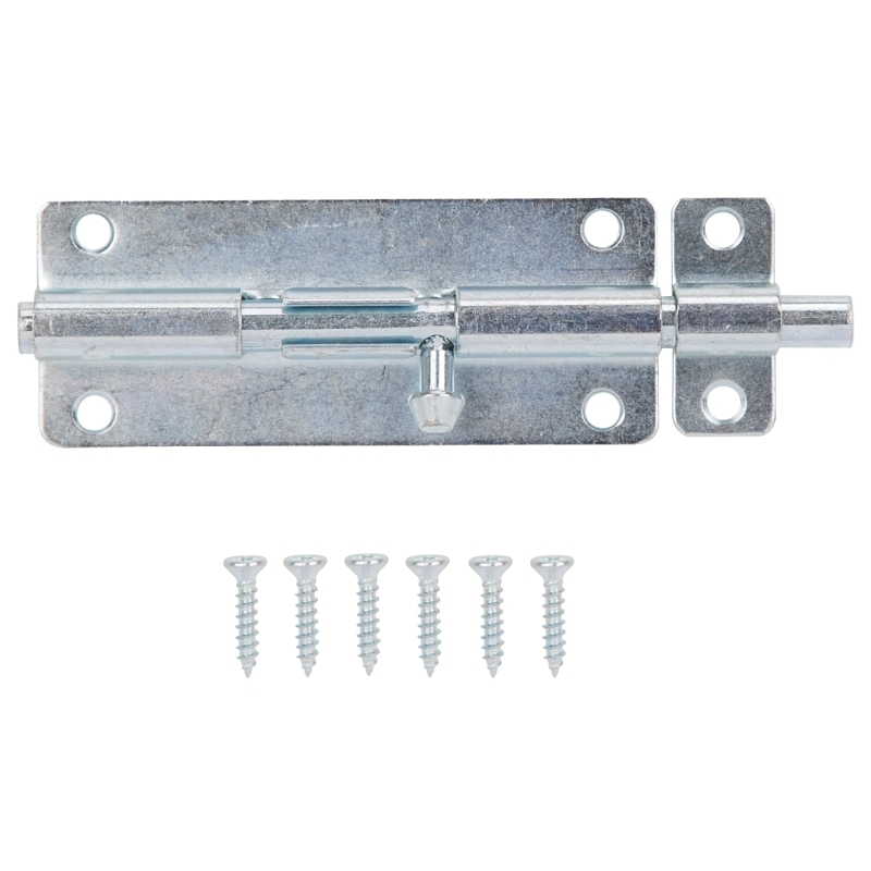 Product Image for BARREL BOLT STL 5IN ZINC PLATE