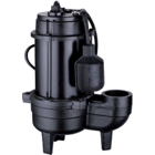 Product Image for 3/4 HP Cast Iron Effluent Pump Tethered Float Switchwith 20 foot cord