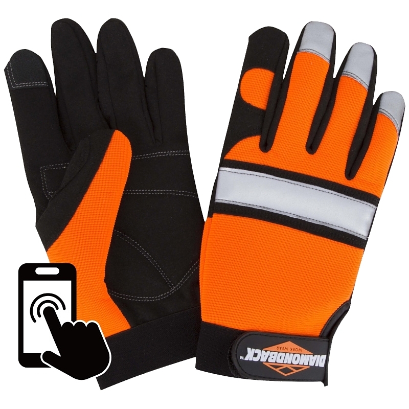 Product Image for GLOVES MECHANIC HI-VISBLTY LRG