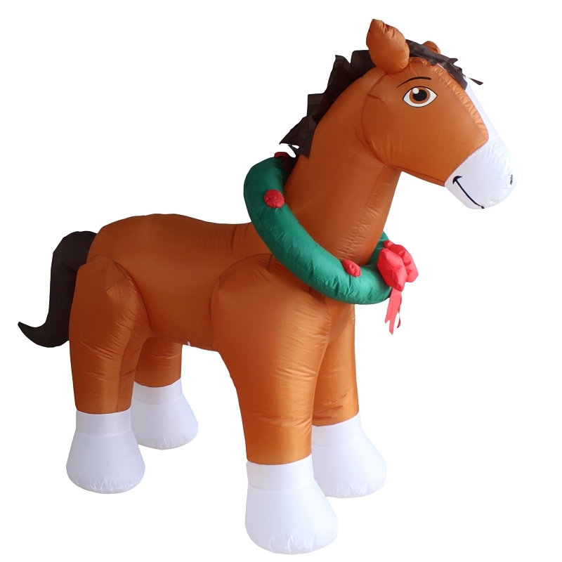 Product Image for 90815 HORSE W/WREATH INFTB 6FT
