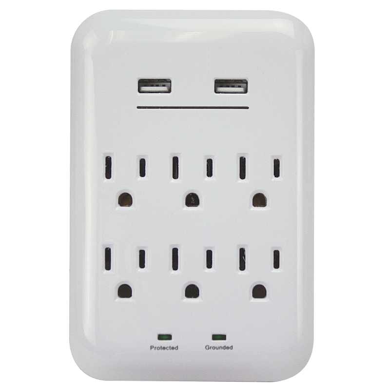Product Image for CHARGE USB 6-OUT 1200J 2P 3.4A