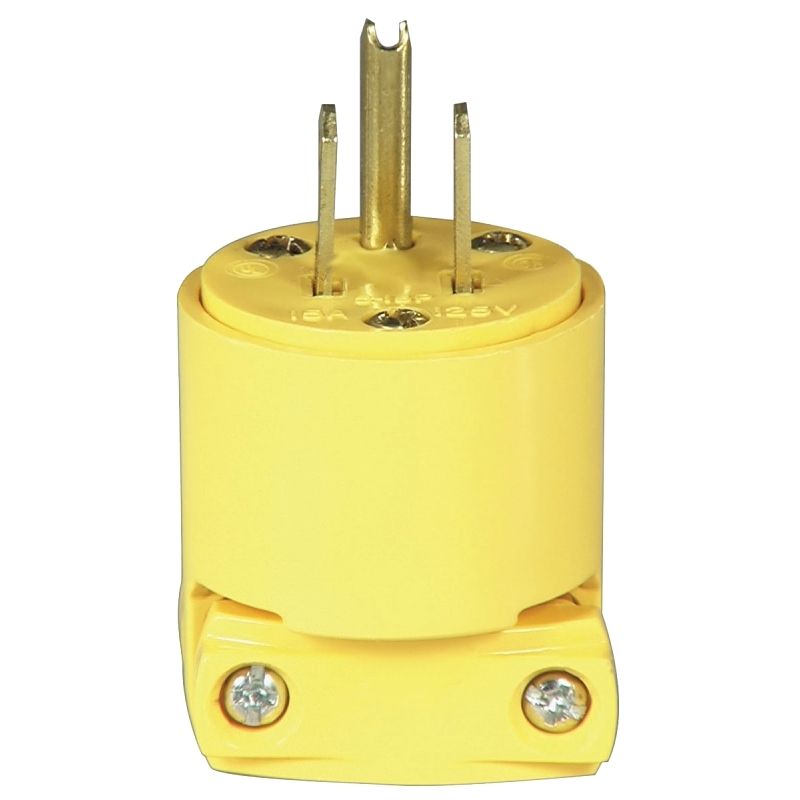 Product Image for 4867-BOX 15A/125V YEL VYN PLUG CHINA