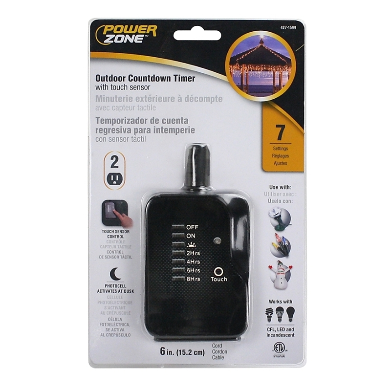 Product Image for TIMER COUNTDOWN 2 OUTLET BLACK