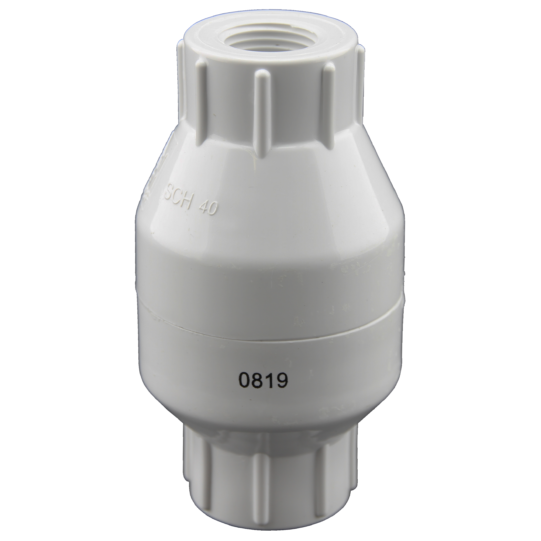 Product Image for 1/2IN PVC Spring Load Check Valve Threaded Npt-UPC Coded U1710-05