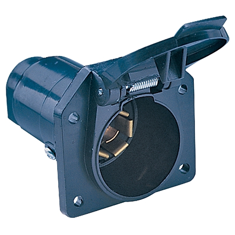 Product Image for 48485 PLSTC 7POLE ROUND SOCKET