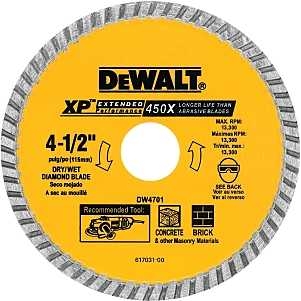 Product Image for DW4701 DRY CUT DIAMOND BLD 4-1/2