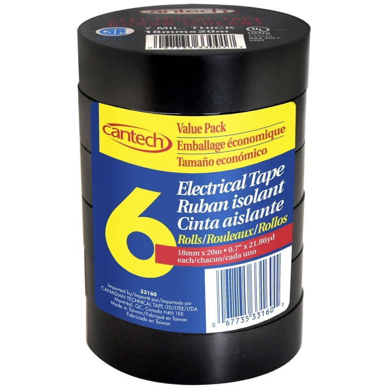 Product Image for 331-60 18MMX20M 6PK TAPE VINYL