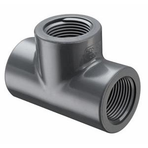 Product Image for U805-005 1/2 THR TEES PVC SCH8