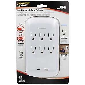 Product Image for TAP 6-OUT W 1 USB PORT 1 TYPEC