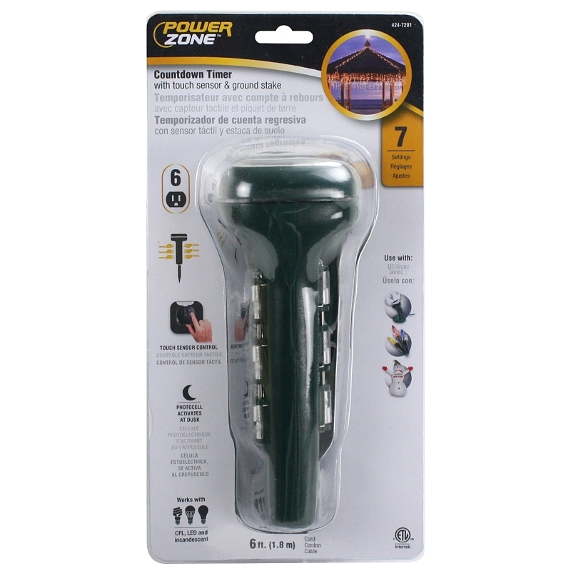Product Image for TIMER TOUCH 6 OUTLET STAKE GRN