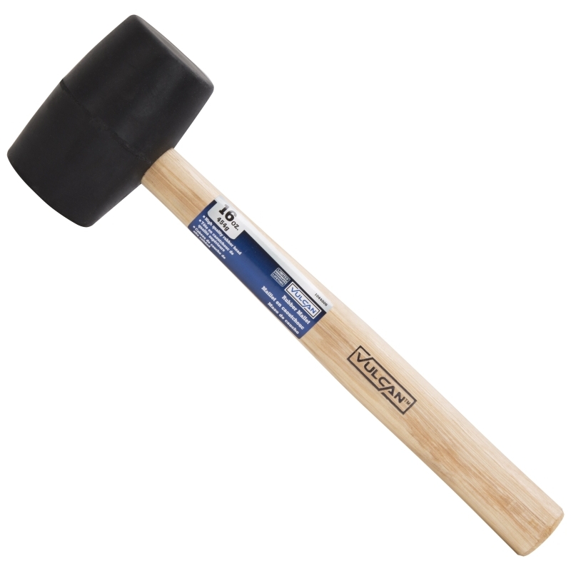 Product Image for MALLET RUBBER WOOD HANDLE 16OZ