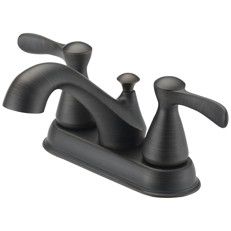 Product Image for FAUCET LAV 4IN 2HNDL LEVER BRZ