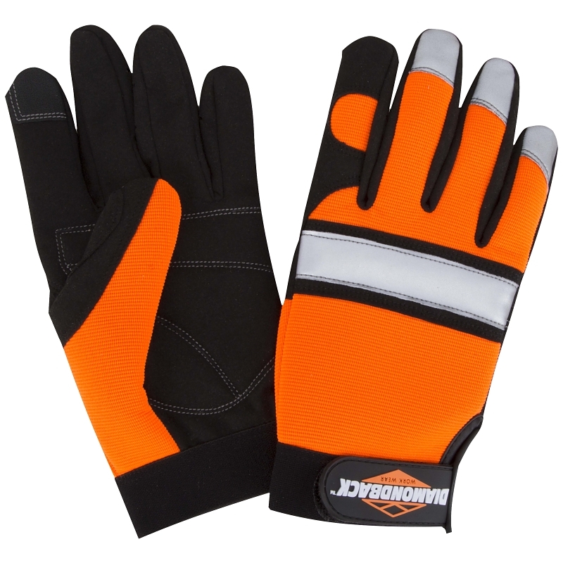Product Image for GLOVES MECHANIC HI-VISBLTY MED