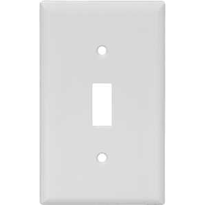 Product Image for 5134W WHT NYLN SWITCH PLATE 1G