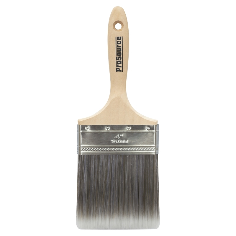 Product Image for BRUSH FLAT SOLID RND POLY 4IN