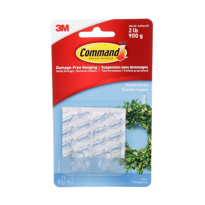 Product Image for 17091CLR-C HOOK CLEAR MEDIUM