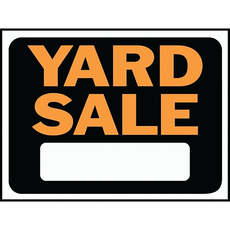 Product Image for 3033 YARDSALE PLAST HYGLO SIGN