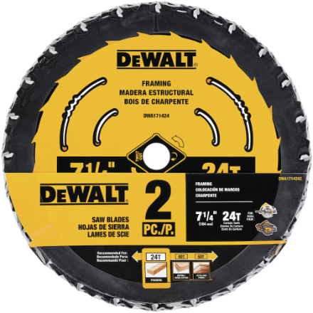 Product Image for DWA171424 7 1/4IN 24T BLISTER