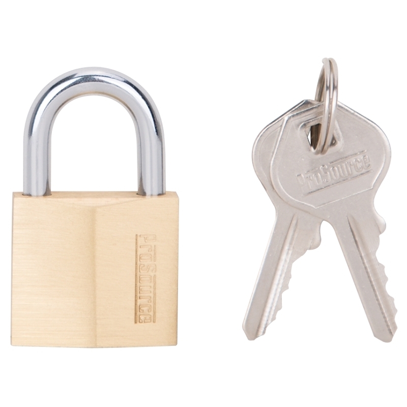 Product Image for PADLOCK BRASS 1/2IN SHKL WDTH