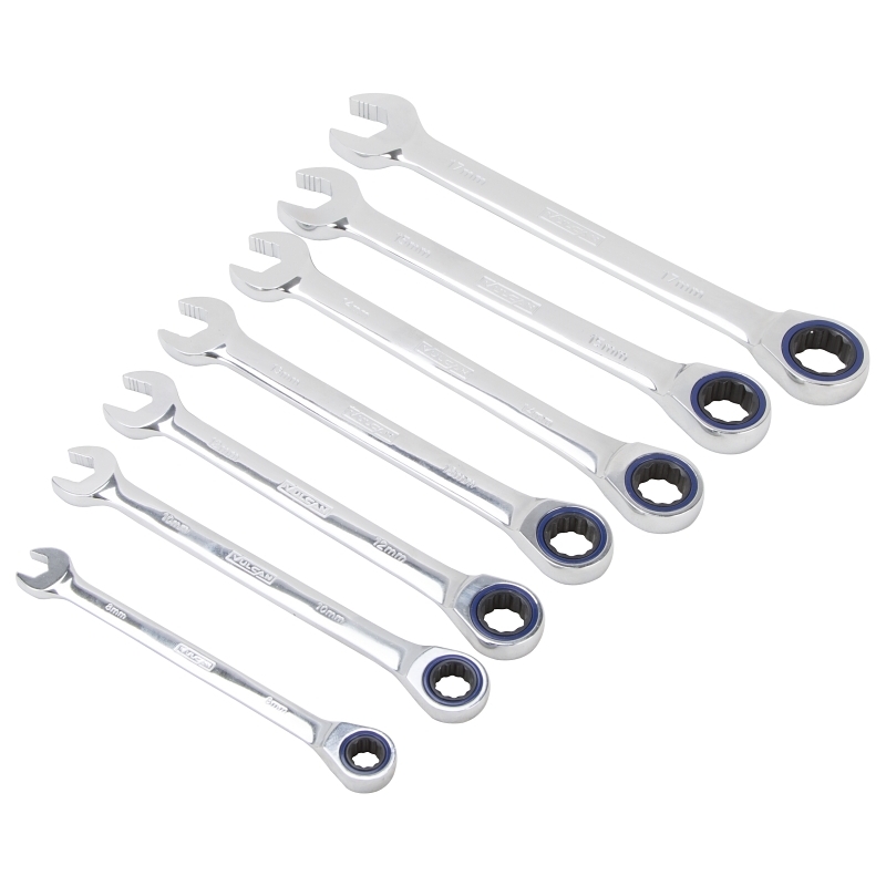 Product Image for 7PC METRIC RATCHET WRENCH SET