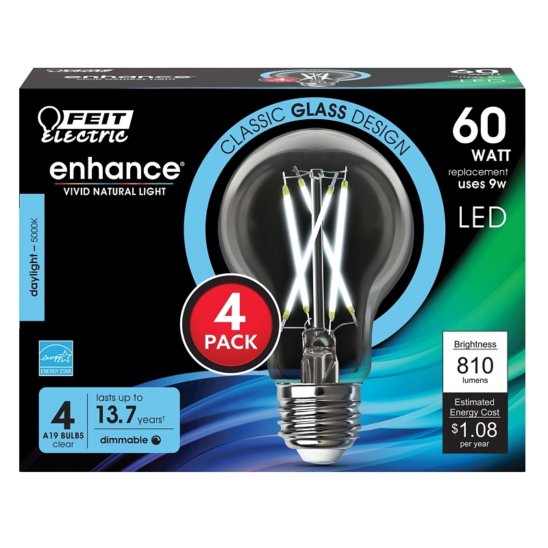 Product Image for A1960CL950CA/FIL/4 BULB LT 60W