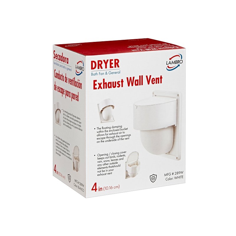 Product Image for 289W ULTRA SEAL DRYER VENT 4IN
