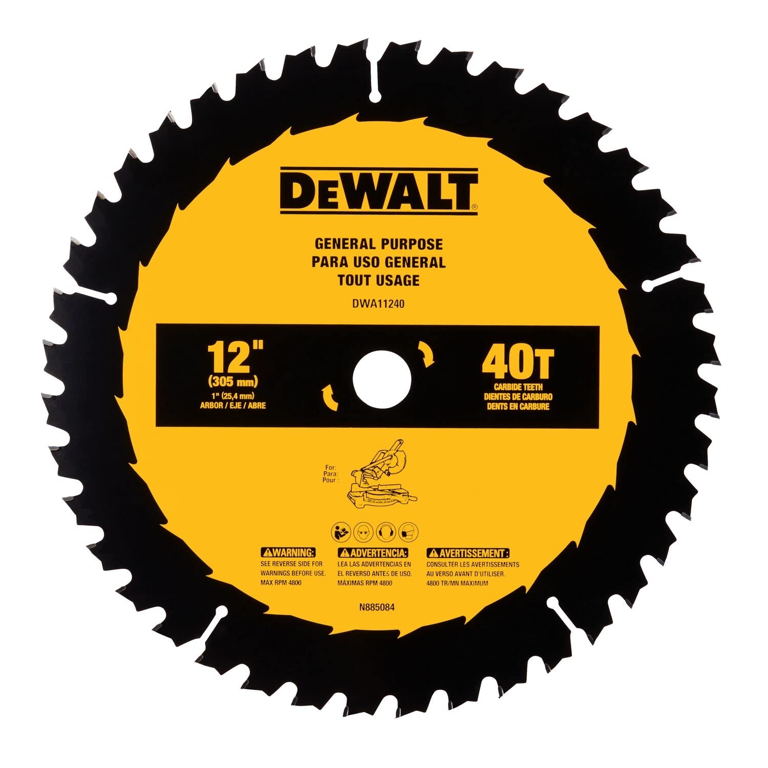 Product Image for DWA11240 Saw Blade 12IN