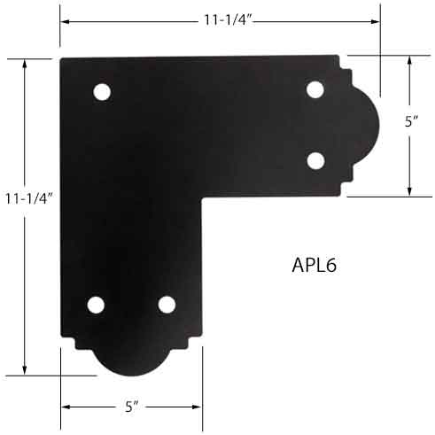 Product Image for APL6 - ORNAMENTAL L STRAP 6X P