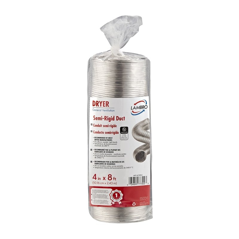 Product Image for 302UL ALUM FLEX DUCTING 4X8IN