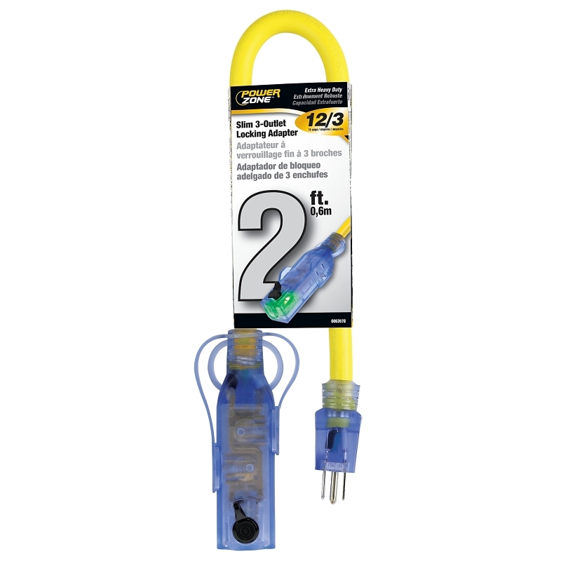 Product Image for CORD ADAP TRI TAP STW 12/3 2FT