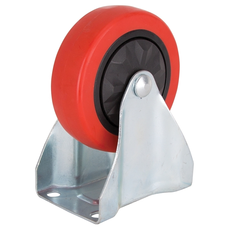 Product Image for PLATE CASTER PU RIGID 4IN