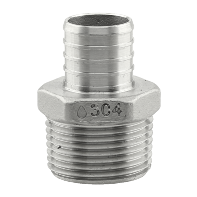 Product Image for 3/4IN 304SS Pex x 1/2IN Mpt Adpt PE-PS-MA0705