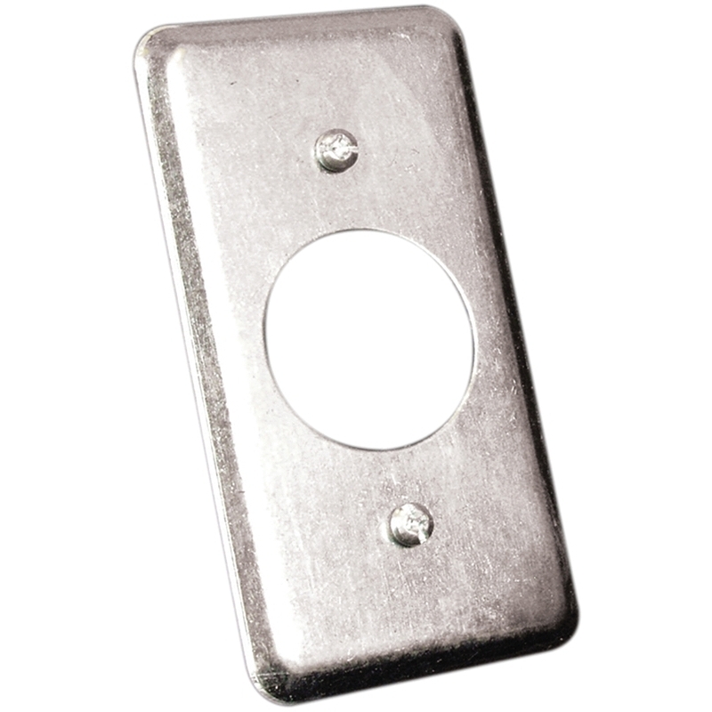 Product Image for Hubbell 20C3BAR Utility Box Cover, 4 in L, 2-1/8 in W, Metal