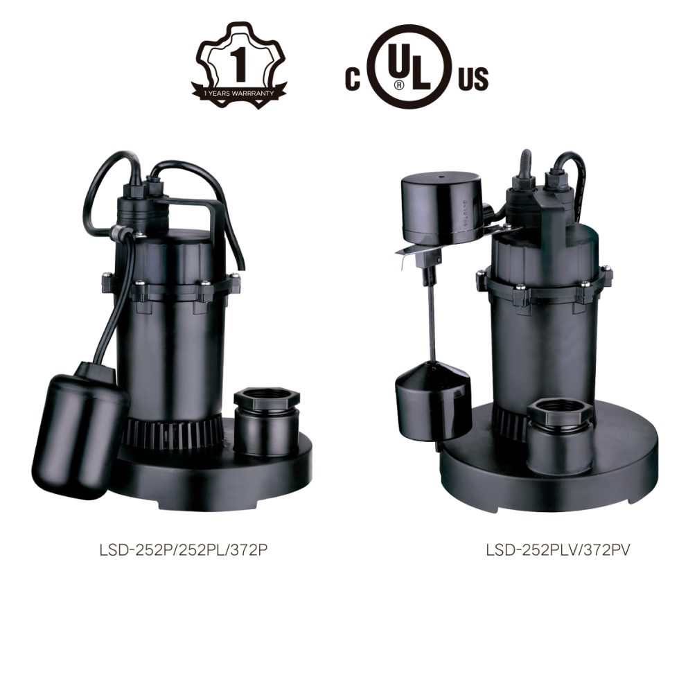 Product Image for 1/3 HP Thermoplastic Sump Pump with Tethered Float