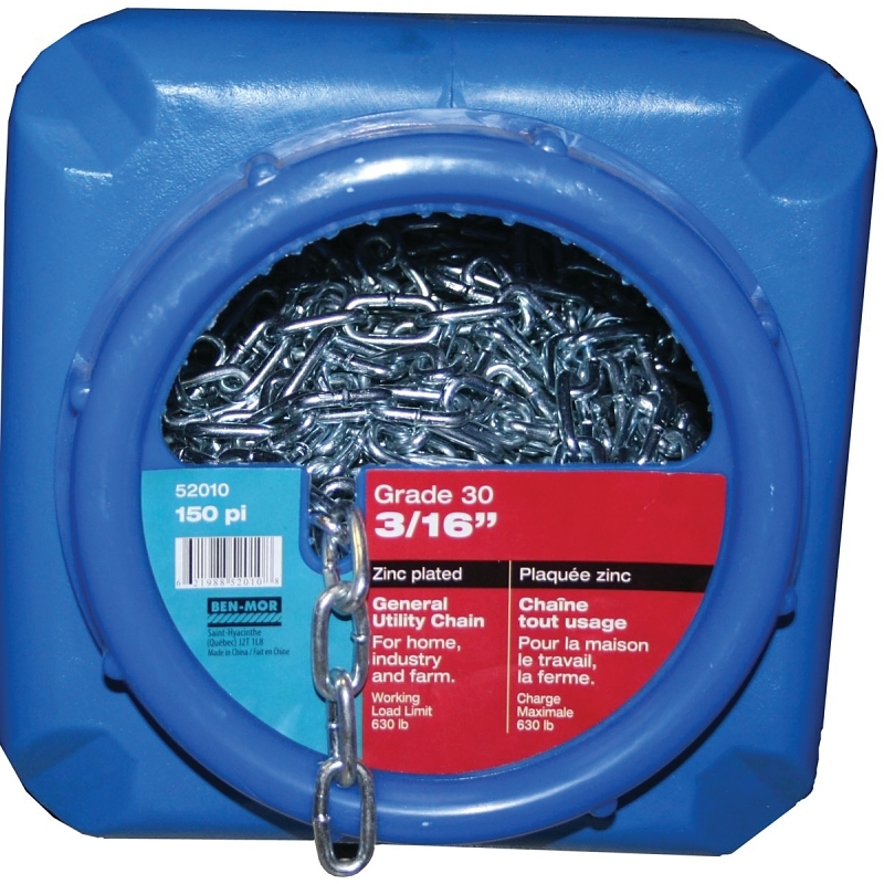 Product Image for 52010 GRADE 30 ZINC CHAIN 3/16