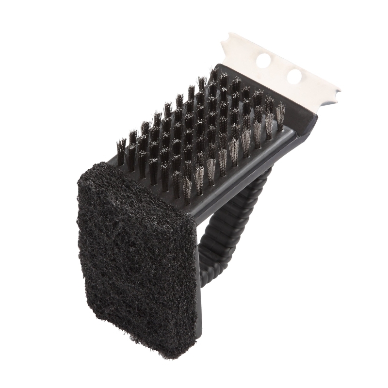 Product Image for GRILL BRUSH 3IN1 ST STEEL