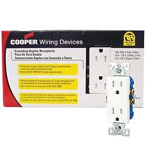 Product Image for TR1107W10 D COR RECEPTACLE WH CHINA