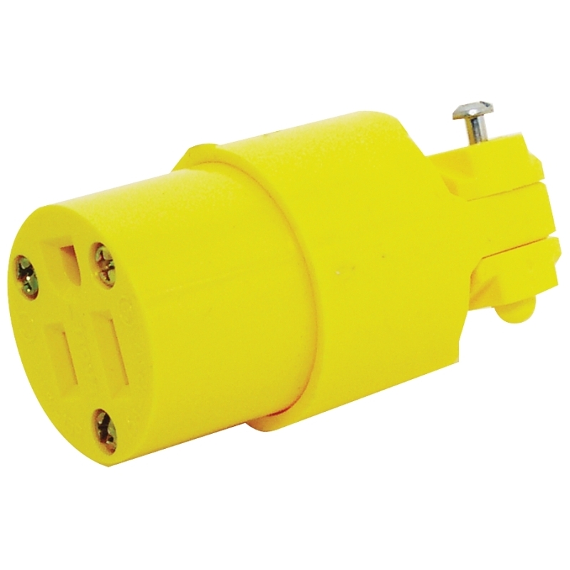 Product Image for 4887-BOX YEL 3 WIRE GRND CONNE