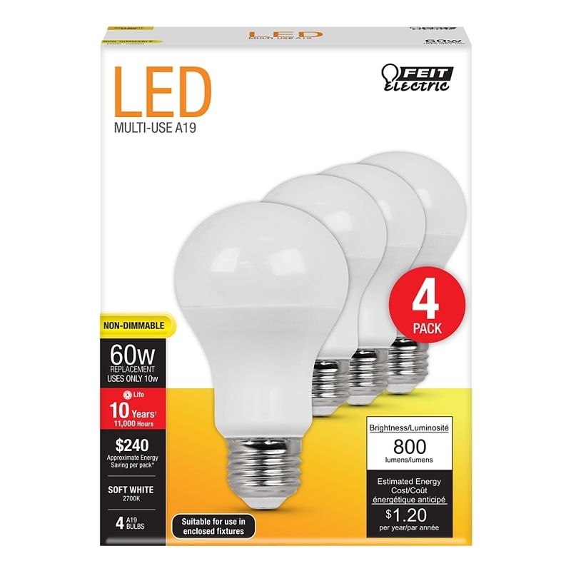 Product Image for A800/827/10KLED/4 BULB 60W EQ