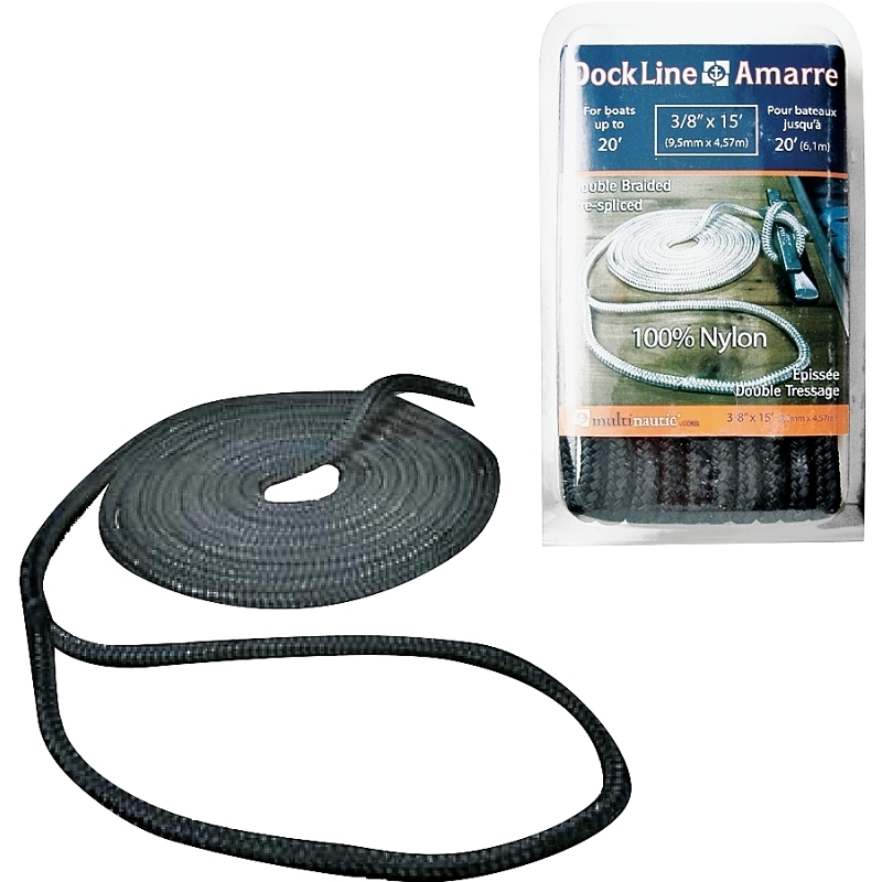 Product Image for 34901 NYLON DOCK LINE BLK