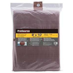 Product Image for ProSource T0810BB90-BRN Tarpaulin, 10 ft L, 8 ft W, 5 mil Thick, Polyethylene, Brown