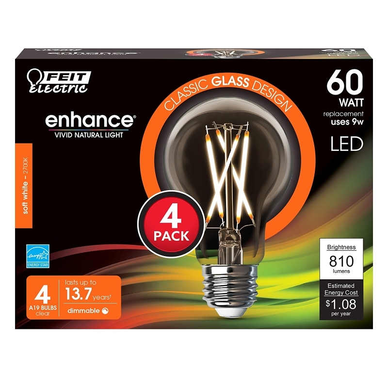 Product Image for A1960CL927CA/FIL/4 BULB LT 60W