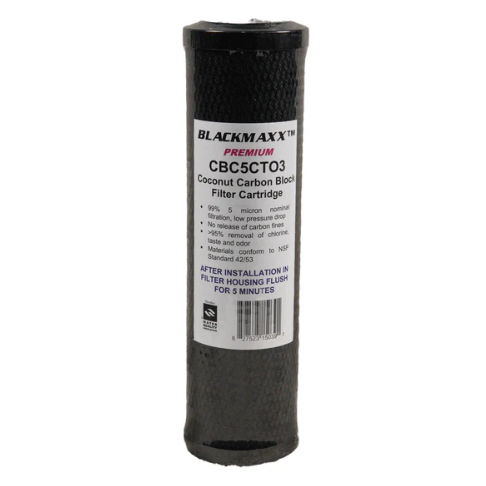 Product Image for 5 Micron 10IN Standard Carbon Block Cartridge PE-FCCB-05 Filter