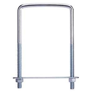 Product Image for ZINC SQUARE UBOLT #677 3/8X4X7