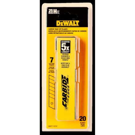 Product Image for DWHT11925F SNAPOFF BLADES 25MM