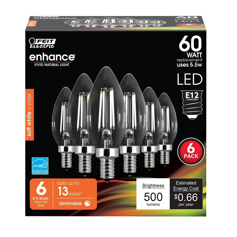 Product Image for CTC60/927CA/FIL/6 BULB LT 60W