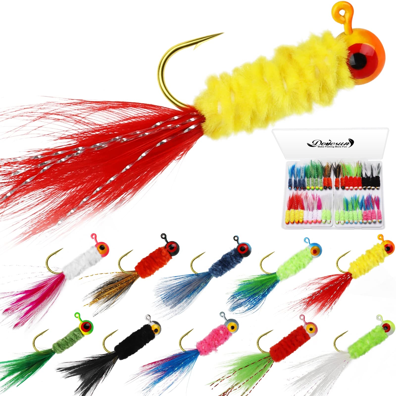 Product Image for Deluxe Accent Feather Jig 1/16oz 2pc
