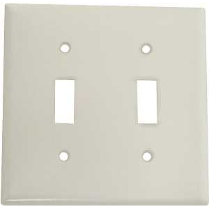 Product Image for 2139W-BOX WHT SWITCH PLATE 2G